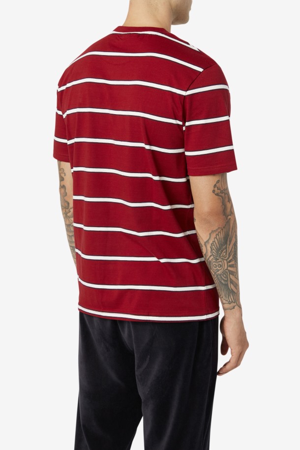 Fila Outlets Felix Tee Ruibarbo/blanco