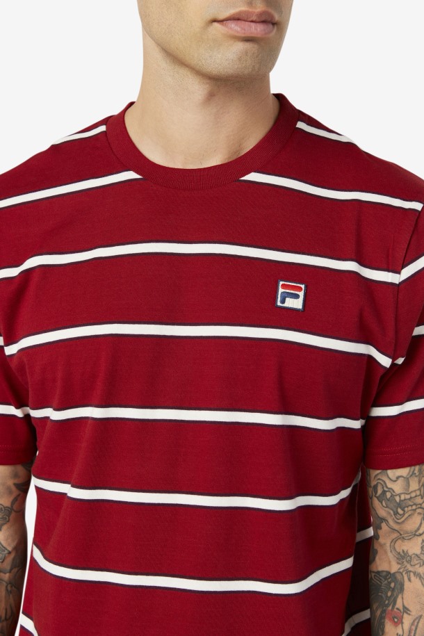 Fila Outlets Felix Tee Ruibarbo/blanco