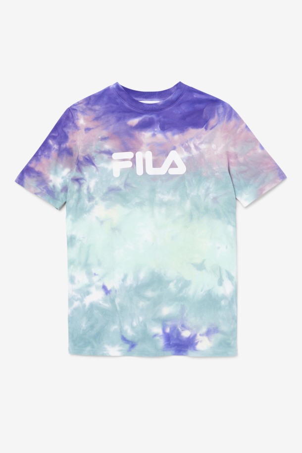Camiseta Alivia Tie Dye Fila Outlets Aruba Blue Tie Dye