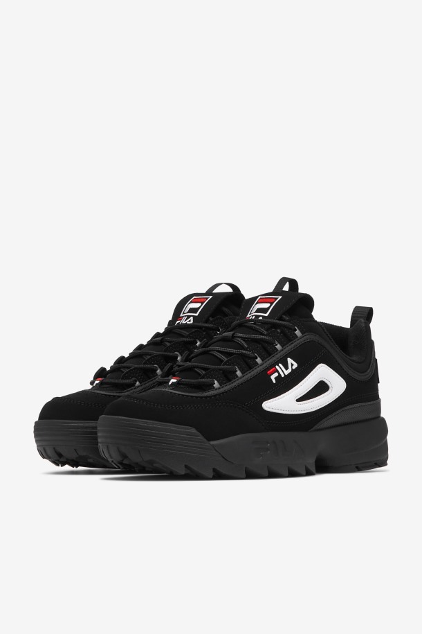 Fila Disruptor 2 Niños Negro/blanco/rojo