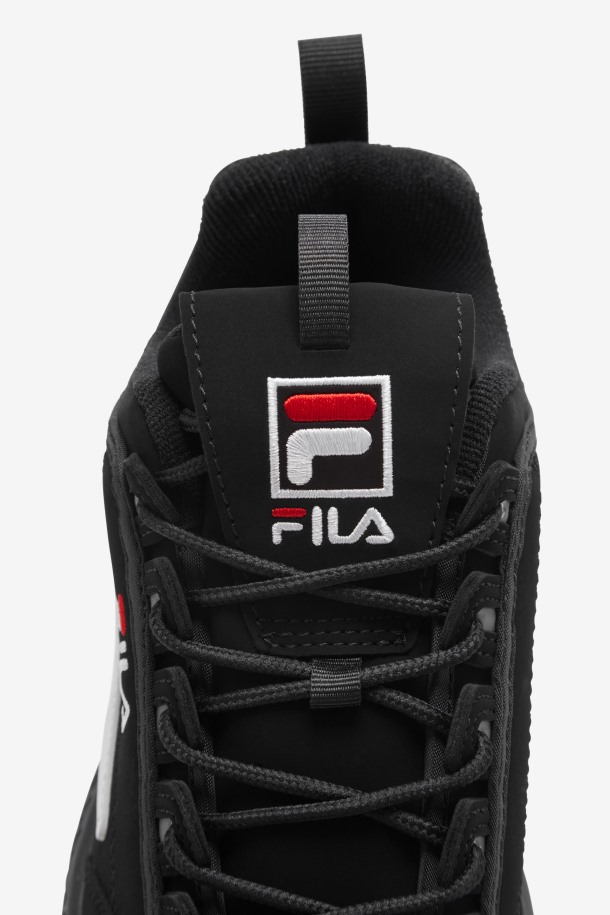 Fila Disruptor 2 Niños Negro/blanco/rojo