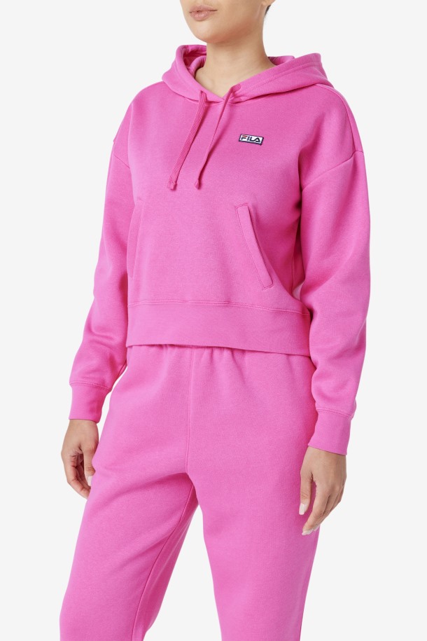 Sudadera Rosa Con Capucha Fila Outlets Marina