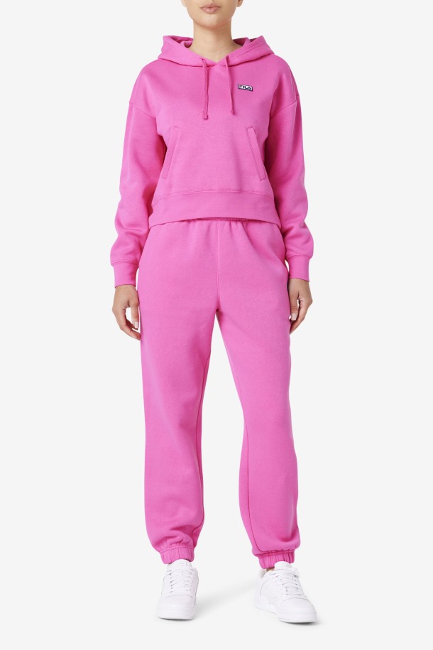 Sudadera Rosa Con Capucha Fila Outlets Marina