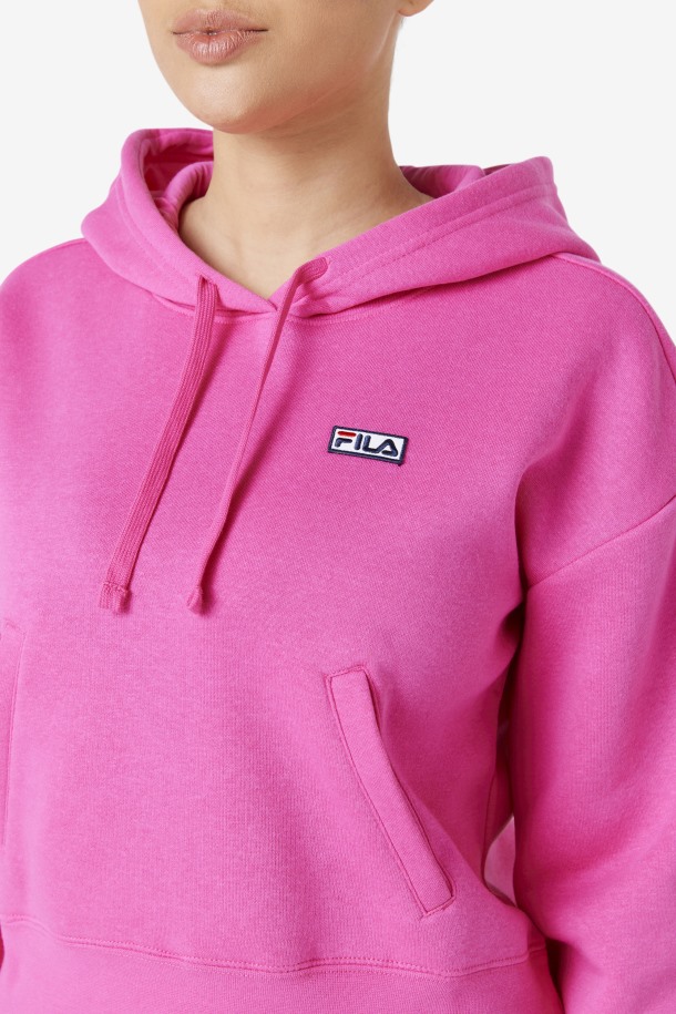 Sudadera Rosa Con Capucha Fila Outlets Marina
