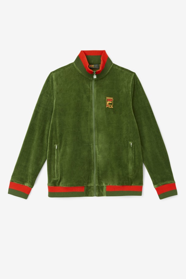 Douglas Fir/poppy/desert Sun Queue Outlets Chaqueta De Terciopelo Queue X Paterson