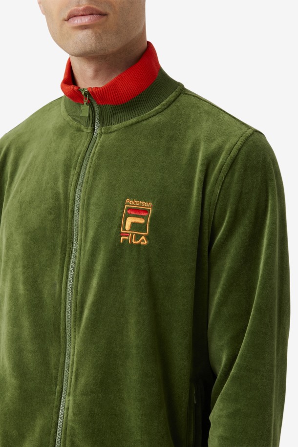 Douglas Fir/poppy/desert Sun Queue Outlets Chaqueta De Terciopelo Queue X Paterson