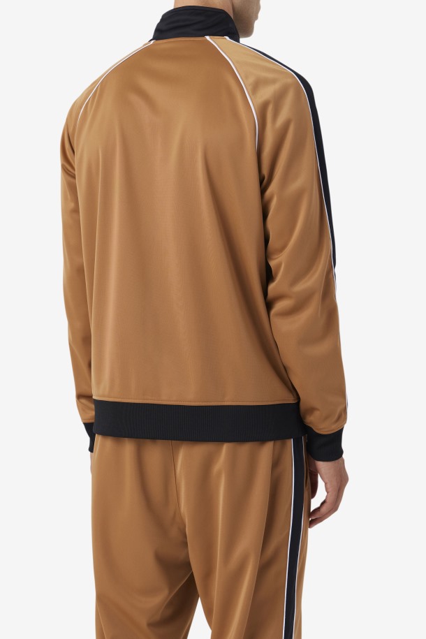 Chaqueta De Chándal Fila Outlets Tabaco Marrón/negro/blanco 2pac