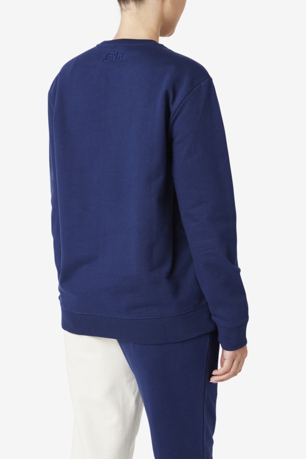 Sudadera Izabella Fila Azul Marino Outlets
