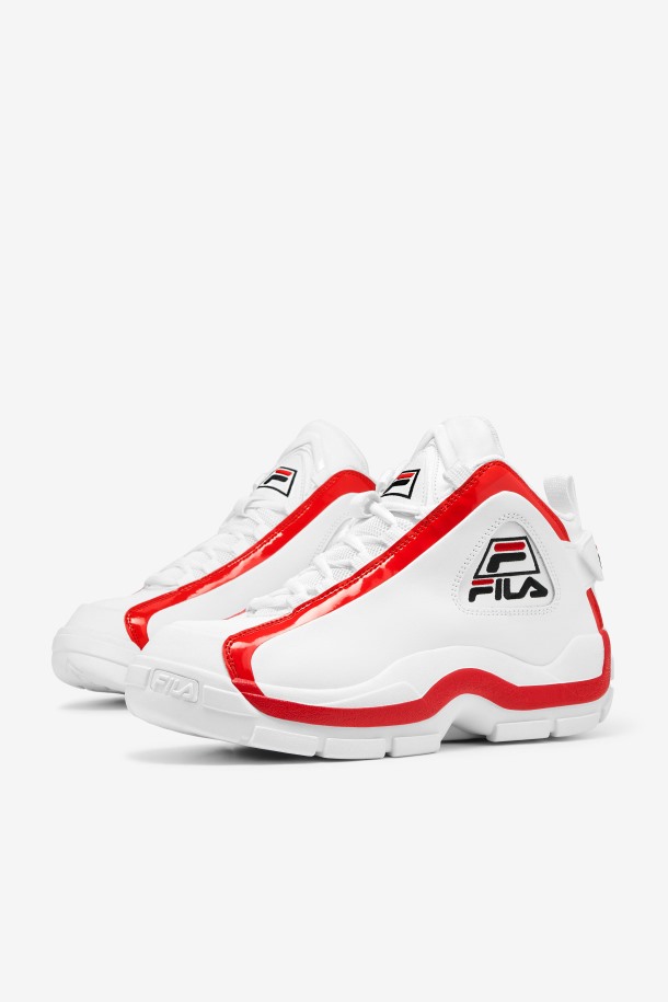 Fila Outlets Hombre Grant Hill 2 Blanco/rojo/negro