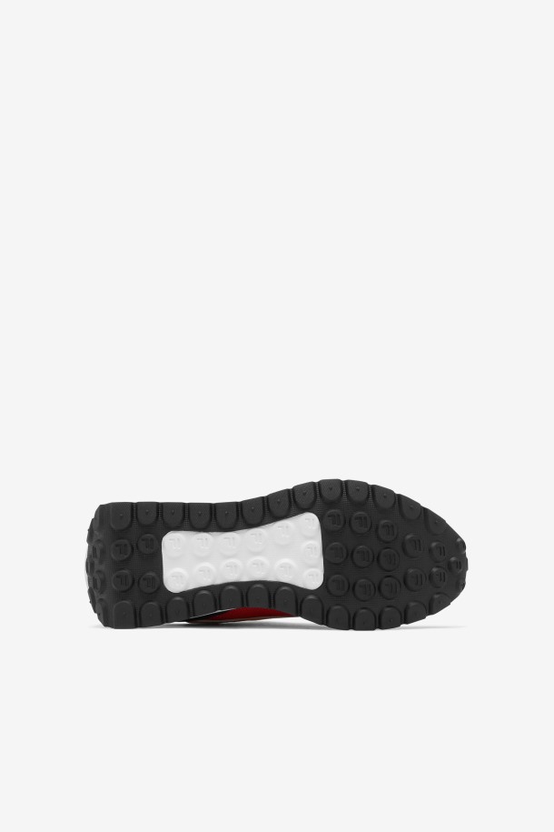 Fila Renno Para Niños Grandes Negro/rojo/dorado