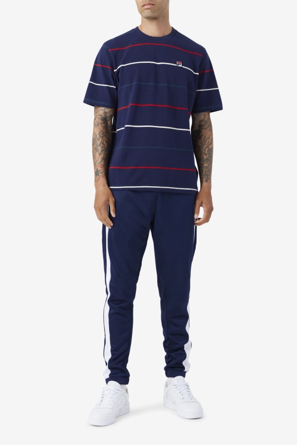 Thiago Crew Outlet Fila Azul Marino/verde Azulado/rojo