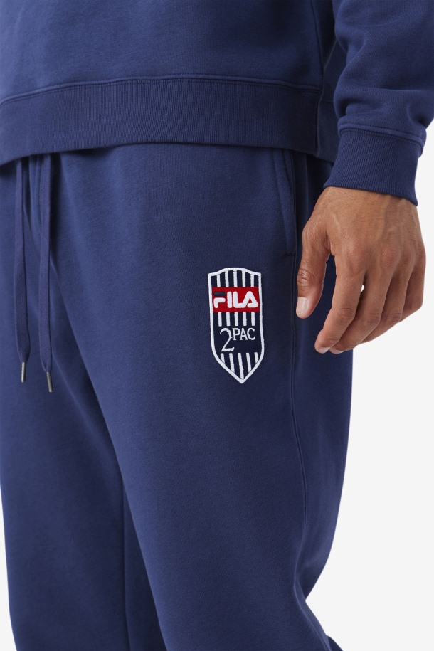Parche Jogger 2pac Azul Marino De Queue Outlets