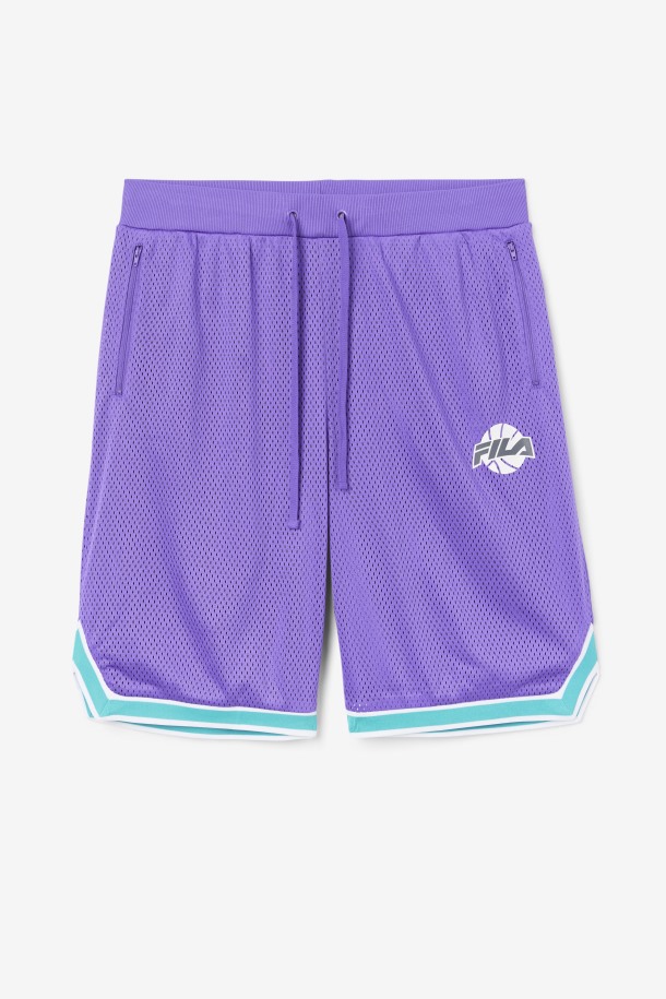 Pantalón Corto De Baloncesto Ovi Violeta/cerámica/blanco/sombra Ofertas De Fila