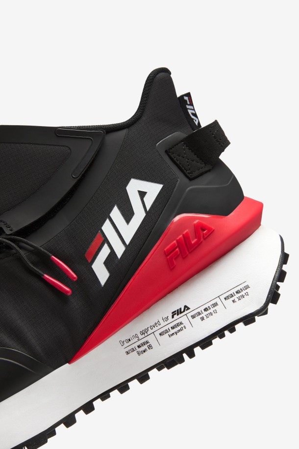 Zapatillas De Running Mujer Space Runner Negras/rojas/blancas Fila Outlet