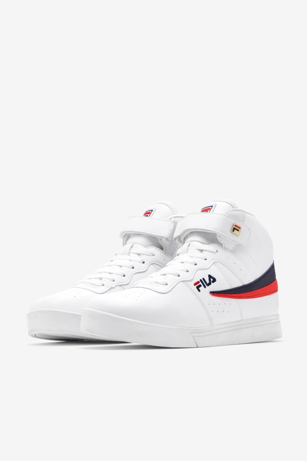 Zapatillas Queue Hombre Vulc 13 Blanco/azul Marino/rojo