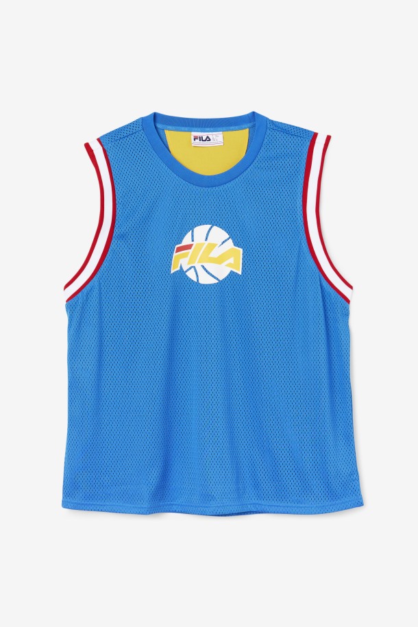 Fila Outlets Camiseta De Baloncesto Ovi Azul/blanco/rojo/dorado