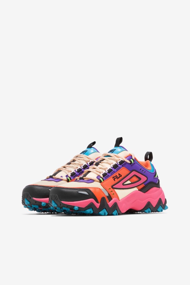 Zapatillas Oakmont Mujer Fila Tr Ecru/camellia Rose/purple
