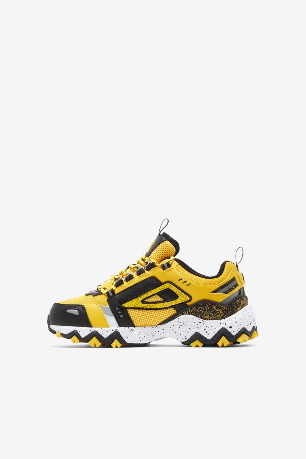 Fila Outlets Lemon/black/white Niños Grandes Oakmont Tr