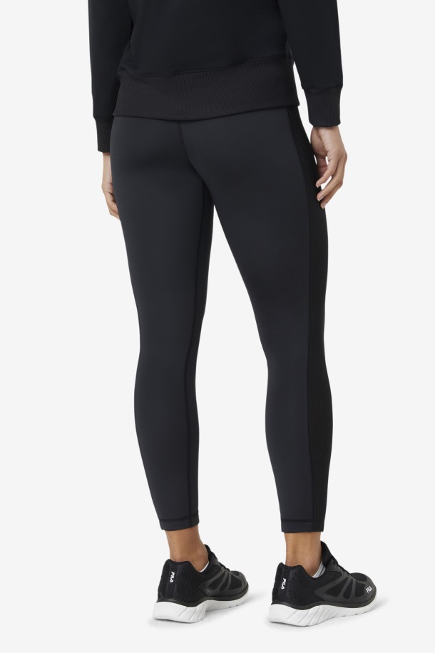 Queue Outlets Leggins Forza Cintura Alta Texturizados Negros
