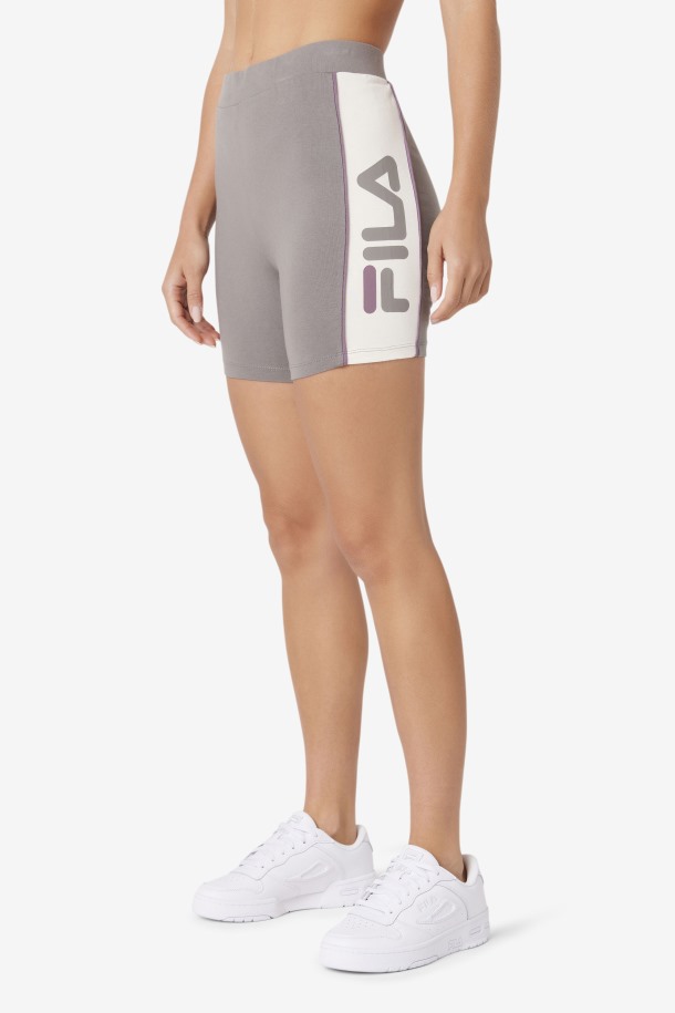 Shorts De Ciclismo Davina De Fila Outlets En Níquel Cepillado