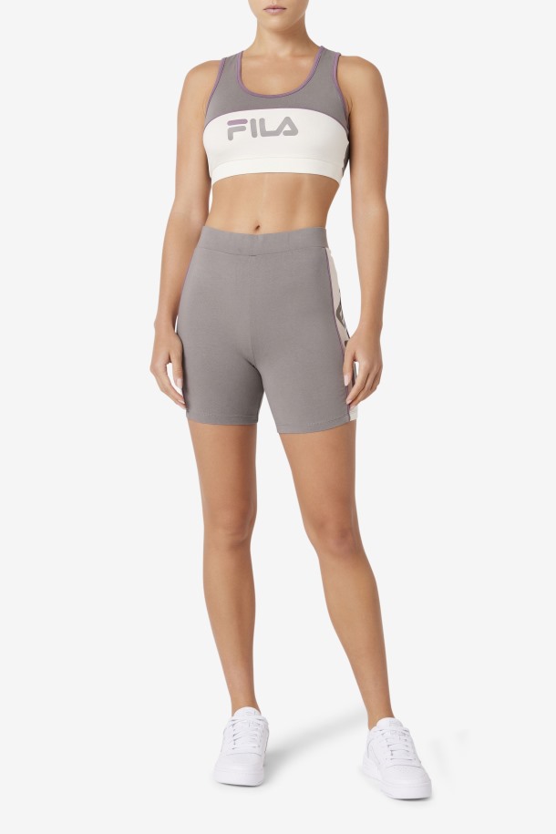Shorts De Ciclismo Davina De Fila Outlets En Níquel Cepillado