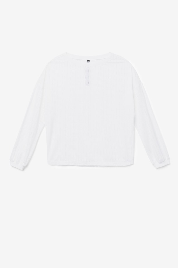 Camiseta Fi-lux Mesh Manga Larga Blanco Fila Outlet