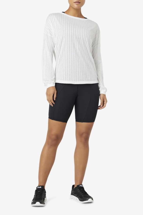 Camiseta Fi-lux Mesh Manga Larga Blanco Fila Outlet
