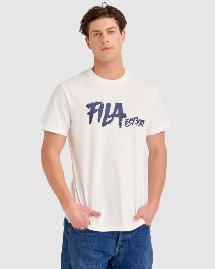 Fila Outlets Blanco Lewis Camiseta