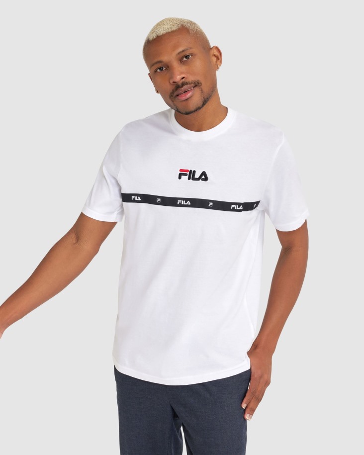 Camiseta Blanca Valor De Fila Outlets Para Hombre