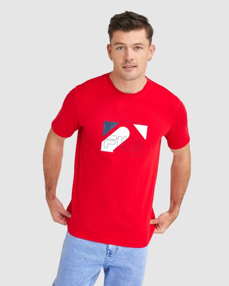 Camiseta Shaw Roja Hombre Fila Outlet
