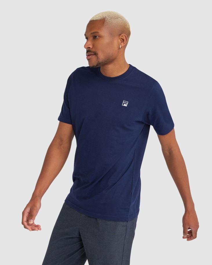 Fila Outlet Hombre Lattie Tee Azul Marino