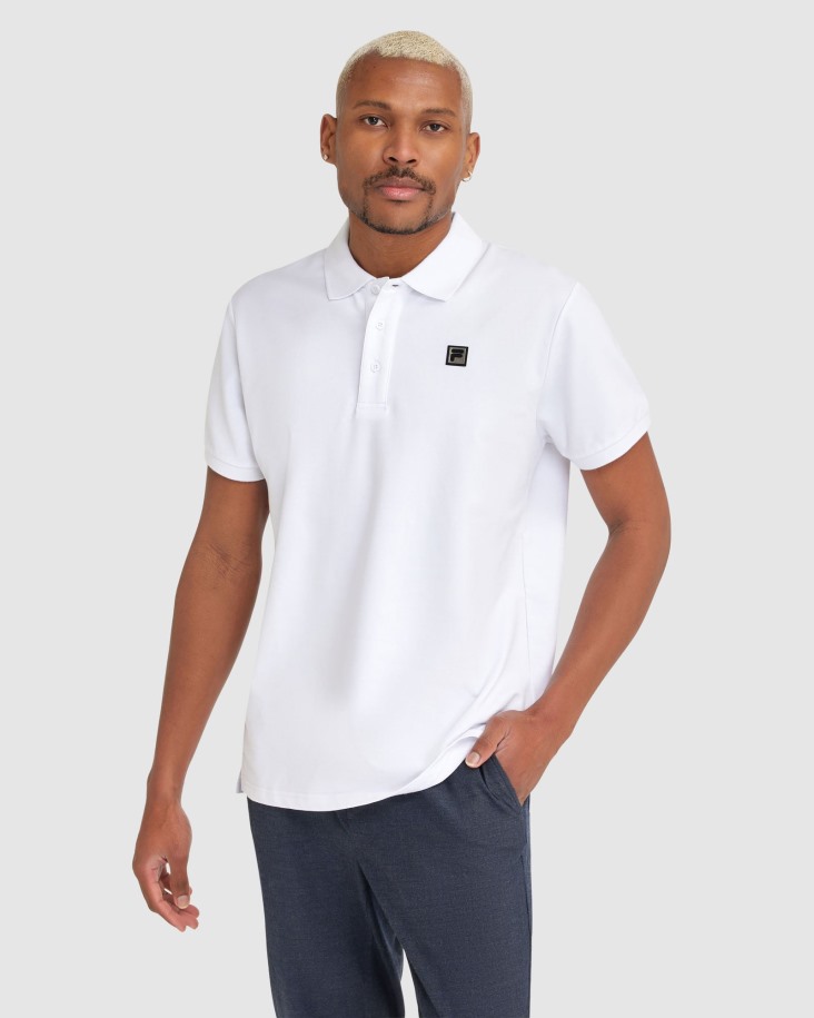 Polo Blake Hombre Blanco Fila Outlet