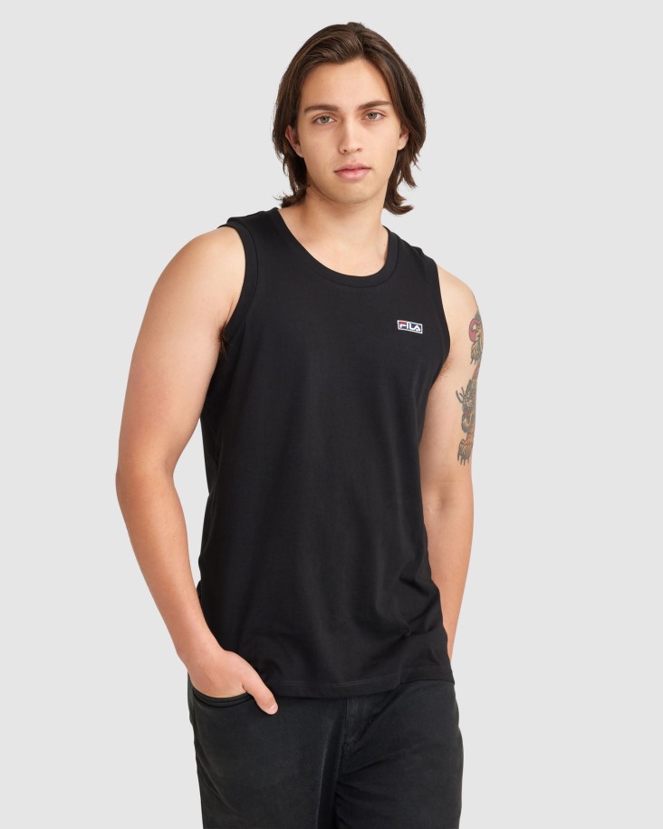 Fila Tanque Cian De Los Hombres Negros Puntos De Venta