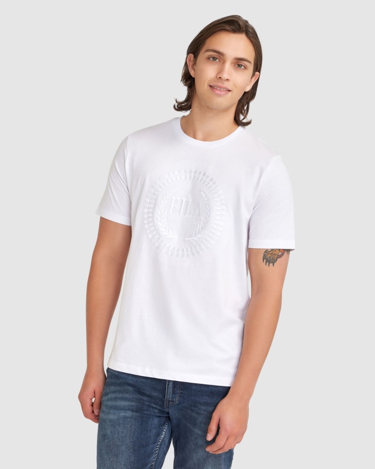 Camiseta Blanca Fila Outlet Hombre Ravi