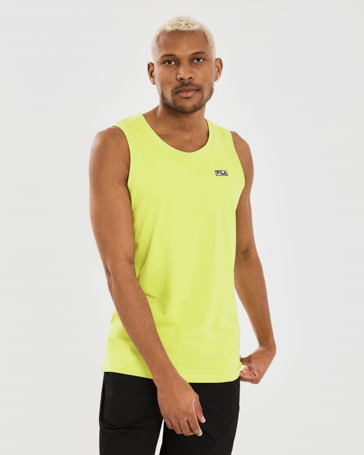 Camiseta Sin Mangas Cian Hombre Verde Citrico Fila Outlet