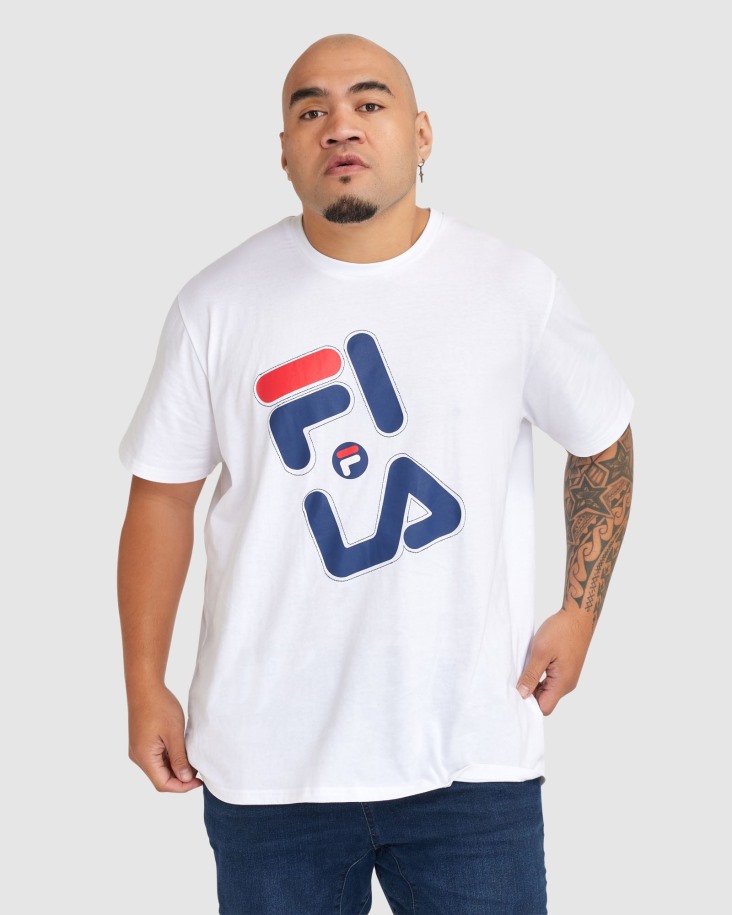 Camiseta Hombre Plus Kiley Blanca Fila Outlet