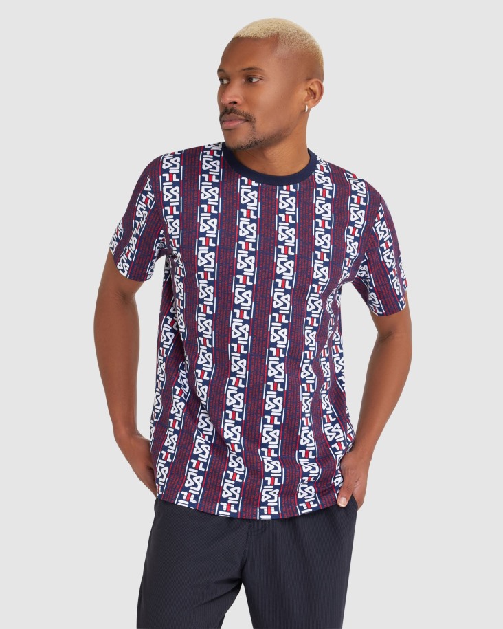 Camiseta Harrison New Navy Hombre Fila Outlet