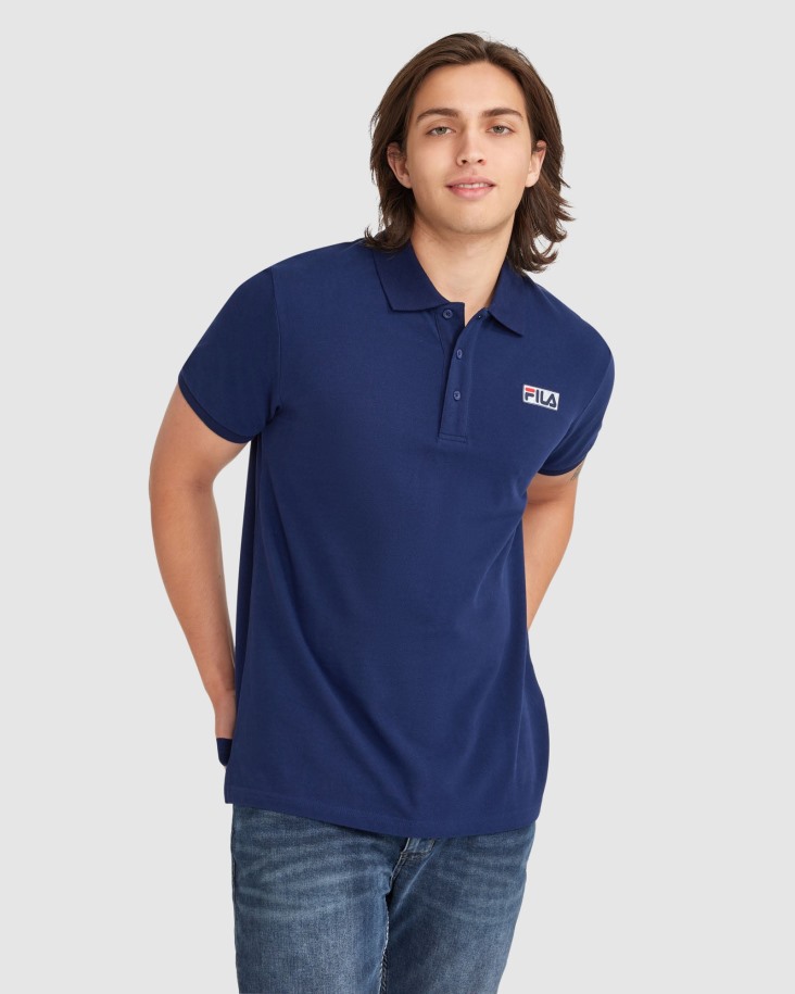 Fila Outlet Hombre Asher Polo New Navy