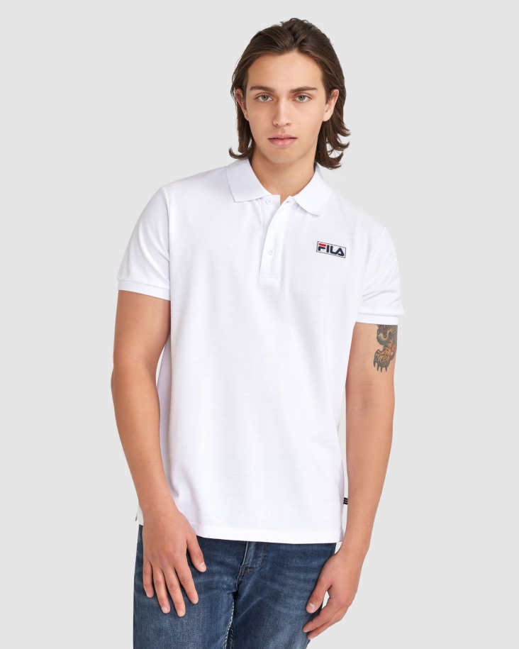 Polo Asher Hombre Blanco Fila Outlet