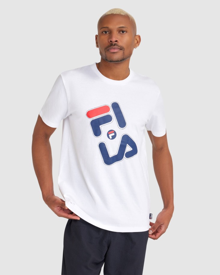 Fila Outlet Hombre Kiley Camiseta Blanca