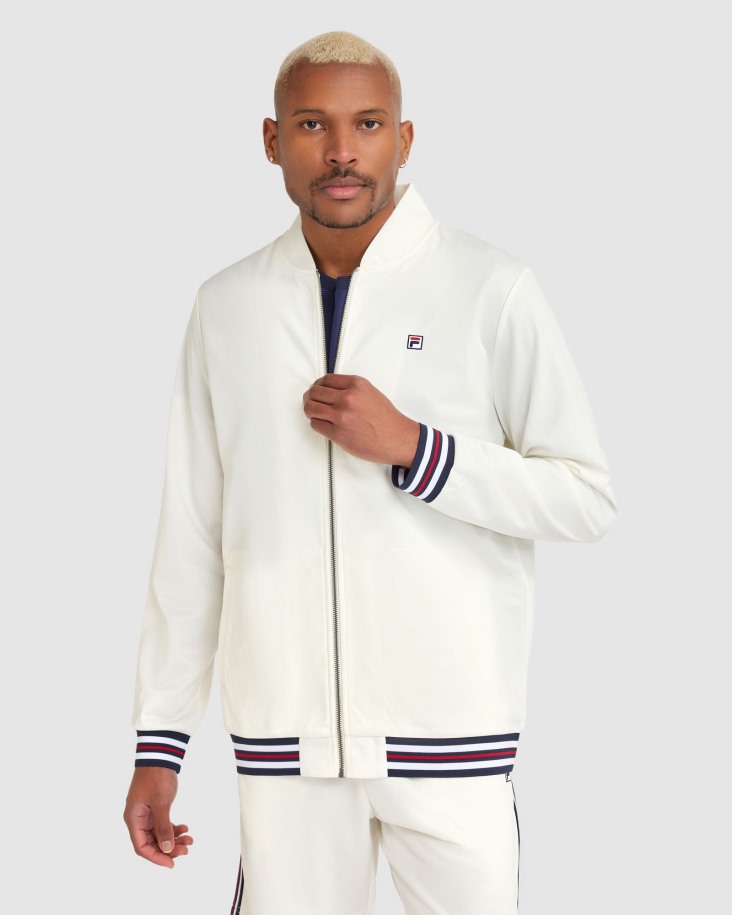Fila Outlet Hombre Wyatt Chaqueta Blanca
