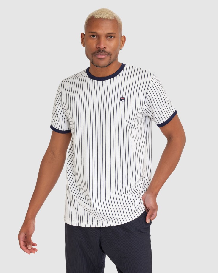 Wyatt Ringer Hombre Fila Outlets Blanco
