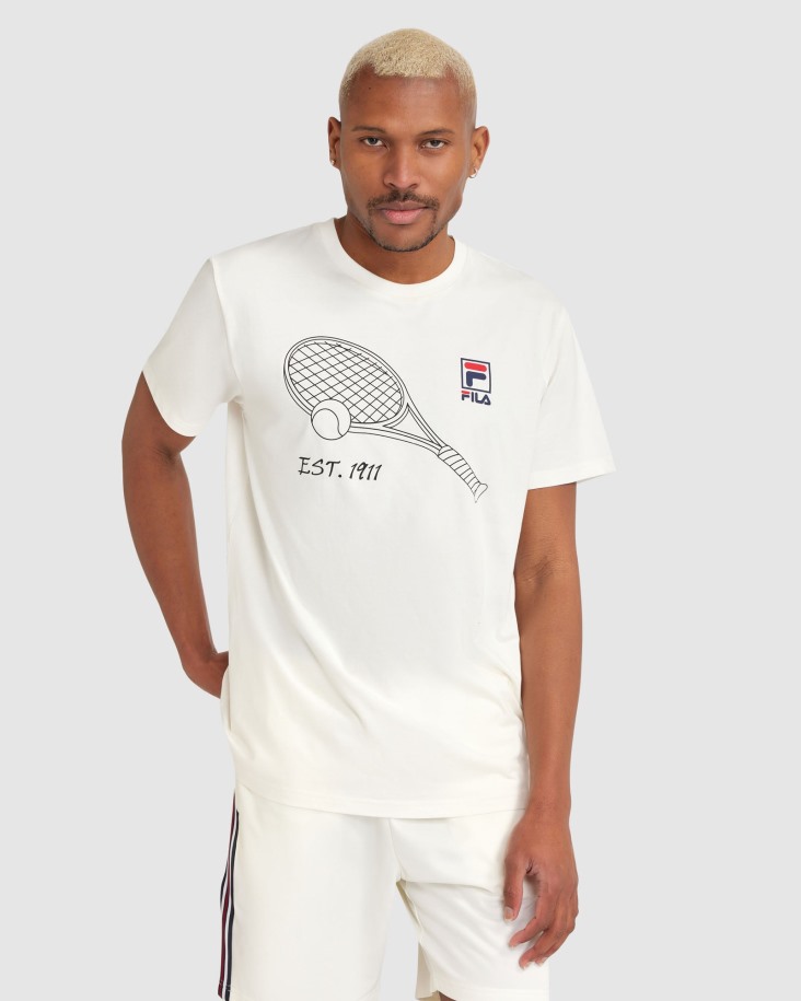 Fila Outlets White Wyatt Camiseta Hombre
