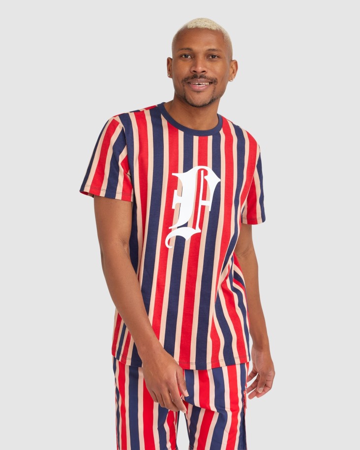 Fila Outlets Hombres Jet Tee Nueva Azul Marino