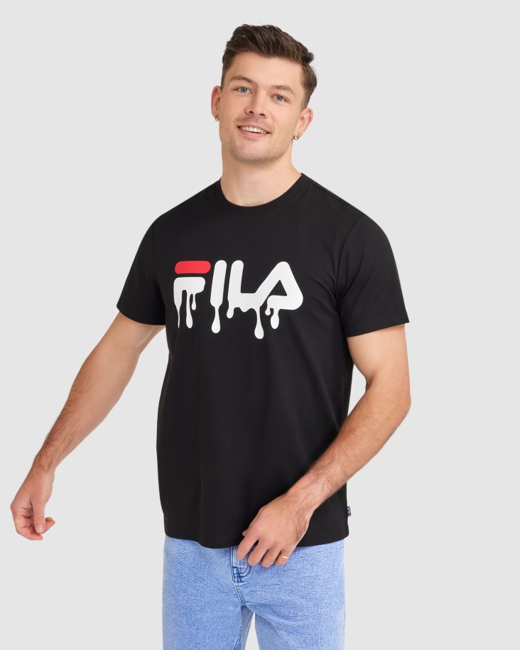 Fila Outlet Hombre Matthew Camiseta Negra