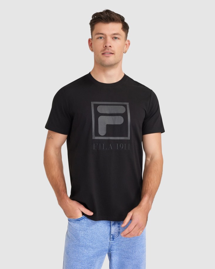 Camiseta Sahand Hombre Negra Fila Outlet