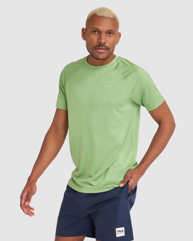 Albahaca Fila Outlets Hombre Caleb Qdry Camiseta