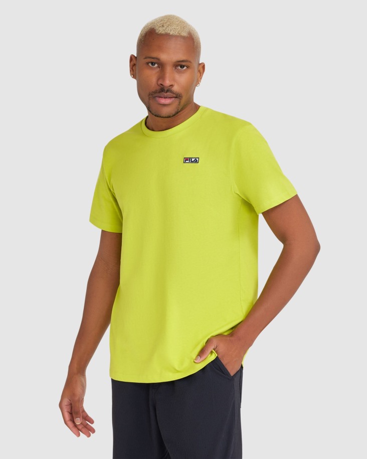 Camiseta Cian De Hombre Verde Cítrico Fila Outlet