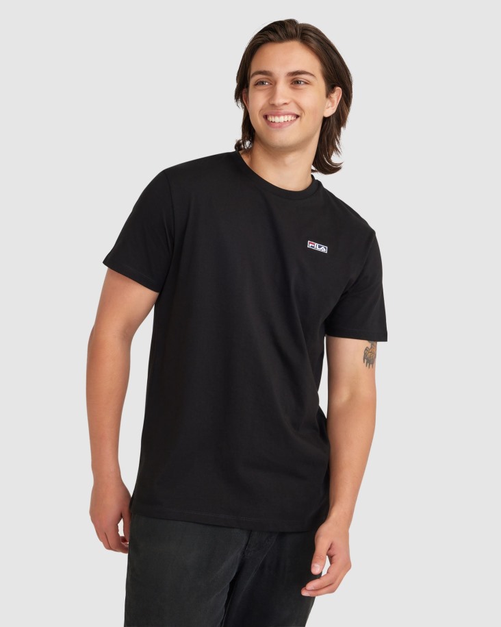 Camiseta Cian Hombre Negra Fila Outlet