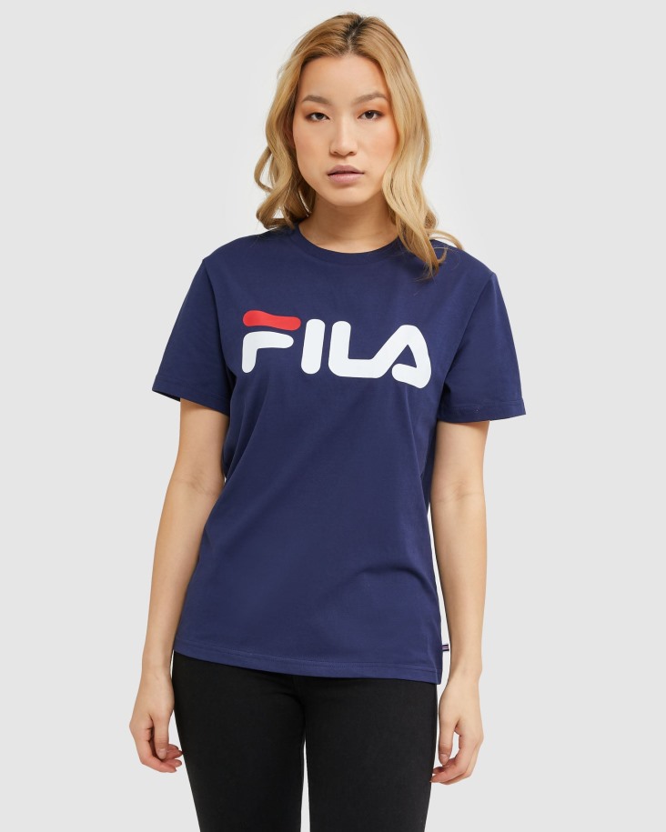 Fila Outlets Classic Unisex Camiseta Nueva Azul Marino